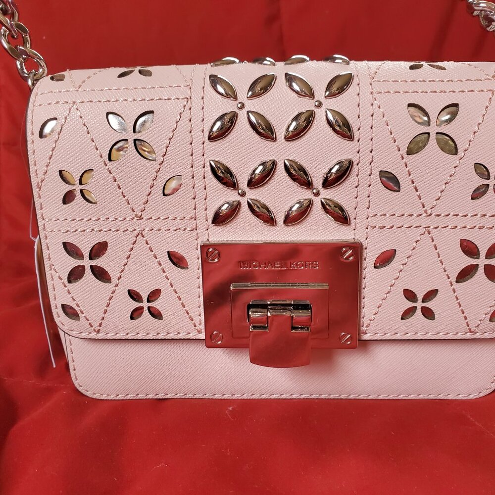 Michael Kors Tina Small Leather Clutch - Picture 2 of 16